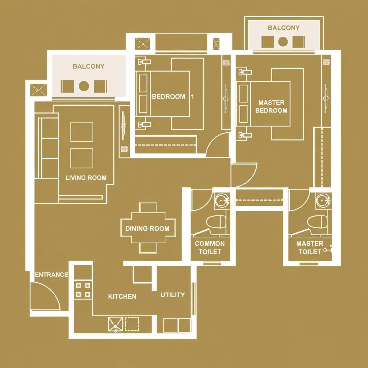 Platinum Vashi floor plan